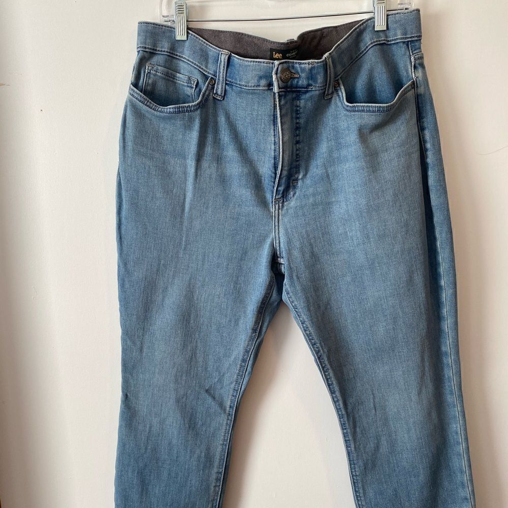 Lee Slim Fit 5 pockets Cigarette Mid-rise ankle jeans, size 16M